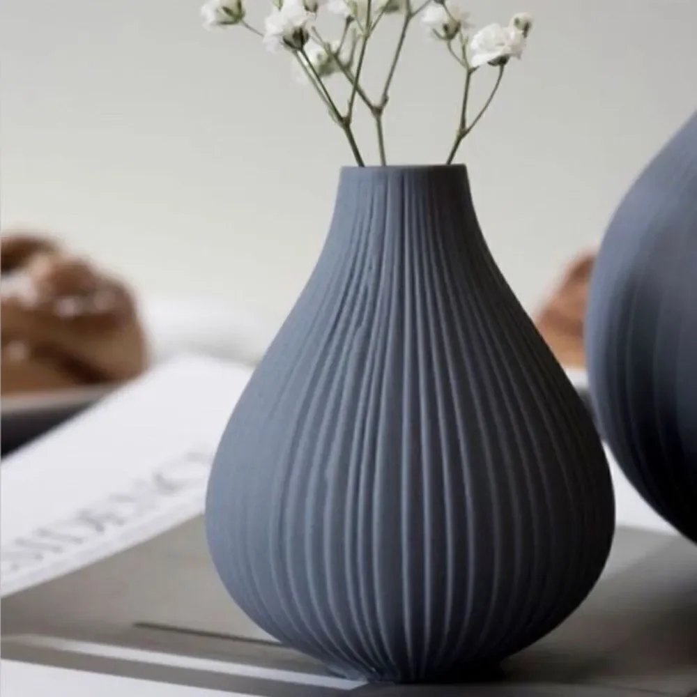 Bed Bath & Beyond | 4 Set “Frost” Chive Small Ceramic Vase
